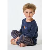 SCHIESSER - Nachtkledij - Navy - Boys World - 2-delig - Katoen
