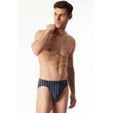 Schiesser - Long Life Soft - Supermini Slip - Zwartblauw