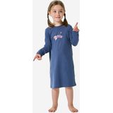 SCHIESSER - Nachthemd - Beige - Donkerblauw - Lichtoranje - Rosa