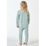 SCHIESSER - Girls World - Nachtkledij - Mintgroen/Rosa - 2-delig - Katoen - Bloemenprint