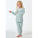 SCHIESSER - Girls World - Nachtkledij - Mintgroen/Rosa - 2-delig - Katoen - Bloemenprint