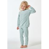 SCHIESSER - Girls World - Nachtkledij - Mintgroen/Rosa - 2-delig - Katoen - Bloemenprint