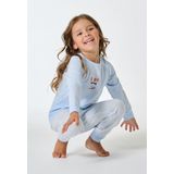 SCHIESSER - Nachtkledij - Lichtblauw - Horse World - 2-delig - Lang/maxi