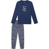 Schiesser - 183040 - Pyjamaset - Jeansblauw - 100% Biologisch Katoen