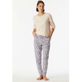 Schiesser Dames slaapbroek lang modal-mix + relaxpyjamabroekje, Multicolor 6_182056, 34