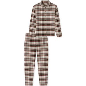 Ekouaer dames pyjama, lang, tweedelig set, geribbelde breiwerk nachtkleding, zacht loungewear S-XXL, 2, rood, XXL