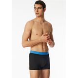 Schiesser - Set van 5 Boxershorts - Blauw - Biologisch Katoen