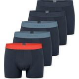 Schiesser - Boxershorts - 5-Pack - Streep - Biologisch Katoen - Donkerblauw