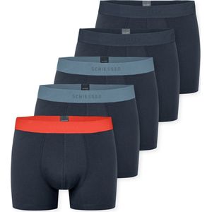 Schiesser - Boxershorts - 5-Pack - Donkerblauw - Biologisch Katoen