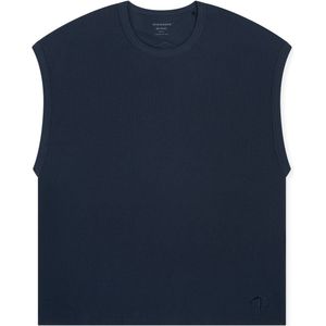 SCHIESSER - Doppelripp T-shirt - Zwart - Katoen