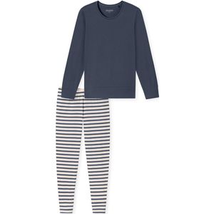 Schiesser - Pyjama Casual Essentials - Jeansblauw - Katoen - 2-delig