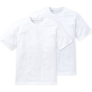 Schiesser - Essentials - T-Shirt - Wit - 100% Katoen - Set van 2