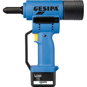 Gesipa - AccuBird Accu Popnageltang Set - 14.4V - 2x 1.3Ah Accu - In Koffer