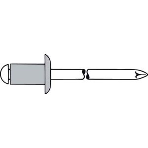 Blindklinknagel alu/staalplatbolkop 3x20mm GESIPA