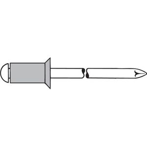Blindniet Alu/Stahl Senkkopf 120Grad 5x12mm GESIPA