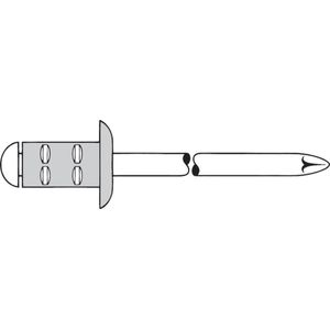 Universele blindklinknagel alum. platbolkop 4x13mm GESIPA