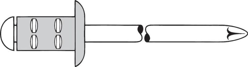GESIPA Blindniet PolyGrip Nietschaft d x l 4,8 x 17 mm - 1433833