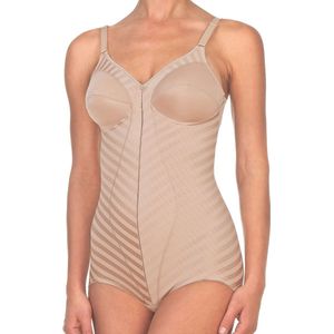 Bodystocking - Ivoor - 65% Polyamide, 35% Elastaan - Gedessineerd