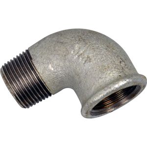 Kirchhoff Bocht van smeedbaar ijzer 90°, verzinkt, 1/2"IT x 1/2"AG, (92) - 989721055