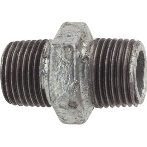 Dubbele nippel nr.280 verzinkt 1/2"