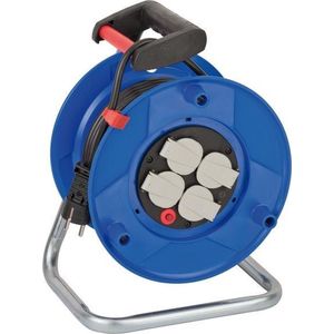Universele kabelhaspel open 3-voudig met randaarde en 2xUSB 15 meter