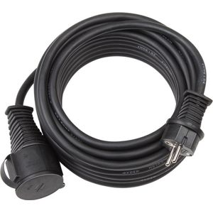 Brennenstuhl Verlengsnoer IP44 (10 m kabel, H07RN-F 3G2.5, voor buitengebruik en gebruik op bouwplaatsen) zwart