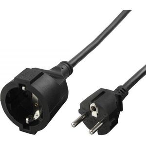 Brennenstuhl - CEE 7/7 - CEE 7/3 Stroom Verlengkabel - Zwart - 3 Meter
