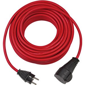 Verlengsnoer voor bouwplaatsen IP44 10m rood H07RN-F 3G1,5