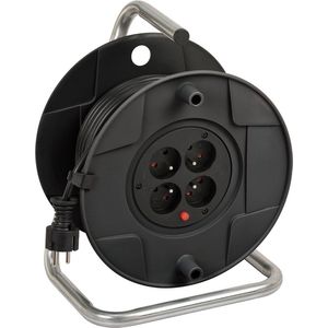 Brennenstuhl Kabelhaspel AK 260 25 m H05VV-F 3G1,5 Zwart
