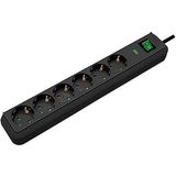 Brennenstuhl Eco-Line Stekkerdoos, 6-voudig, met bliksembeveiliging