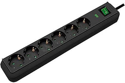 Brennenstuhl Eco-Line Stekkerdoos, 6-voudig, met bliksembeveiliging