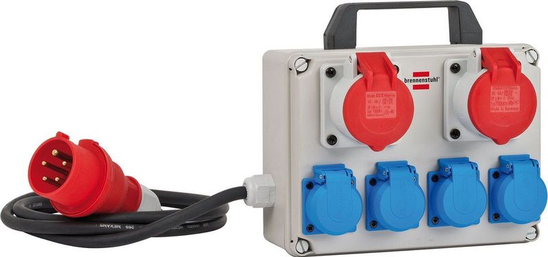 Brennenstuhl - Compacte Stroomverdeler - Stroomstation - Zwart - Kunststof