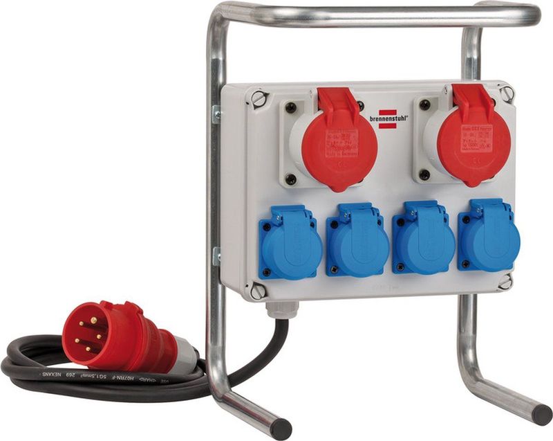 Brennenstuhl - 1153750 - Mini Stroomverdeler - 2m - Zwart - Kunststof