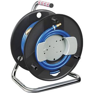 Brennenstuhl Standaard compressorslanghaspel met 20 m slang (15 bar, PCL), luchtcompressorslanghaspel voor wandmontage, slangkleur: blauw