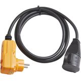 Brennenstuhl - Verlengsnoer - 2 Meter - Stroom Verlengkabel met Adapter