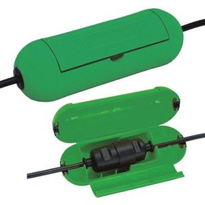 Brennenstuhl Safe-Box voor verlengsnoer/stekker (beschermingscapsule voor kabel, voor binnengebruik) groen