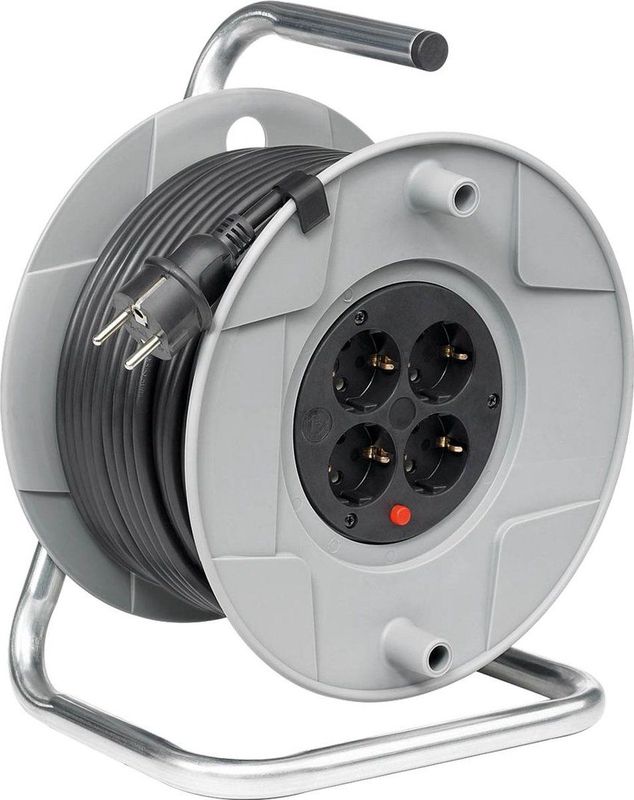 Brennenstuhl - Kabelhaspel Ak 260 - Verlengkabel - Grijs - 40 M - H05VV-F 3G1,5