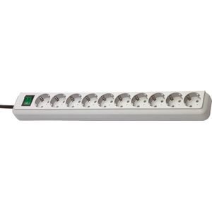 Brennenstuhl Eco-Line Stekkerdoos met Schakelaar Lichtgrijs 3m H05VV-F 3G1,5 - 1159350010