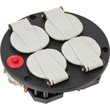 Brennenstuhl - Stekkerdoos - 4x CEE 7/3 - Geïntegreerde Oververhittingsbeveiliging