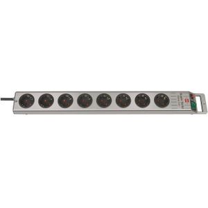 Super Solid Line stekkerdoos 8 voudig zilverm H05VV F 3G