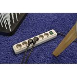 Brennenstuhl - Eco-Line Stekkerdoos - Zwart - 6 Contacten - 1,5 Meter