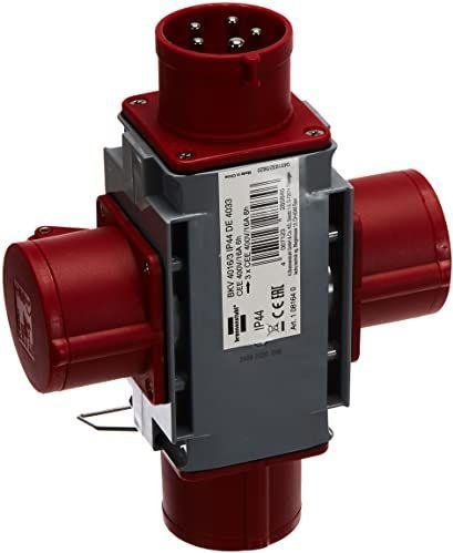 Stroomverdeler - Grijs - CEE - 3 Stopcontacten - IP44