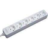 Brennenstuhl - 6-Voudige Stopcontacten - Wit - H05Vv-F 3G1,5 - 1,4 M