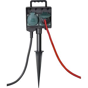 Brennenstuhl - Wandcontactdoos - IP44 - 4-voudig - 1,5m - H07RN-F 3G1,5