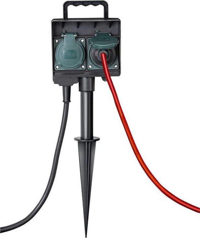 Brennenstuhl - Wandcontactdoos - IP44 - 4-voudig - 1,5m - H07RN-F 3G1,5