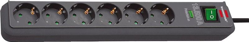 Brennenstuhl - Eco-Line - Stekkerdoos - Wit - Kunststof - 6 contacten