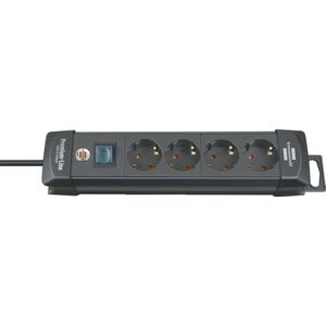 2 x Brennenstuhl Steckdosenleiste Premium-Line 4-fach 1,8m mit Schalte
