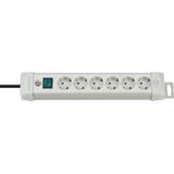 Brennenstuhl - Premium-Line - Stekkerdoos - Grijs - 6 Contacten - 3 Meter