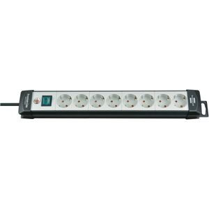 Brennenstuhl Premium-Line stekkerdoos 8-voudig zwart/lichtgrijs 3m H05VV-F 3G1,5 - 1951580100