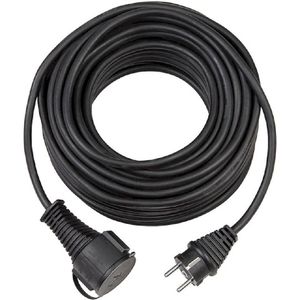 Brennenstuhl BREMAXX® Verlengkabel (Verlengsnoer 10m kabel in zwart, voor kortstondig gebruik buitenshuis IP44, bruikbaar tot -35 °C, olie- en UV-bestendig)